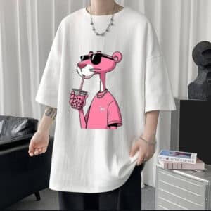 تیشرت پلنگ صورتی - کد 10010