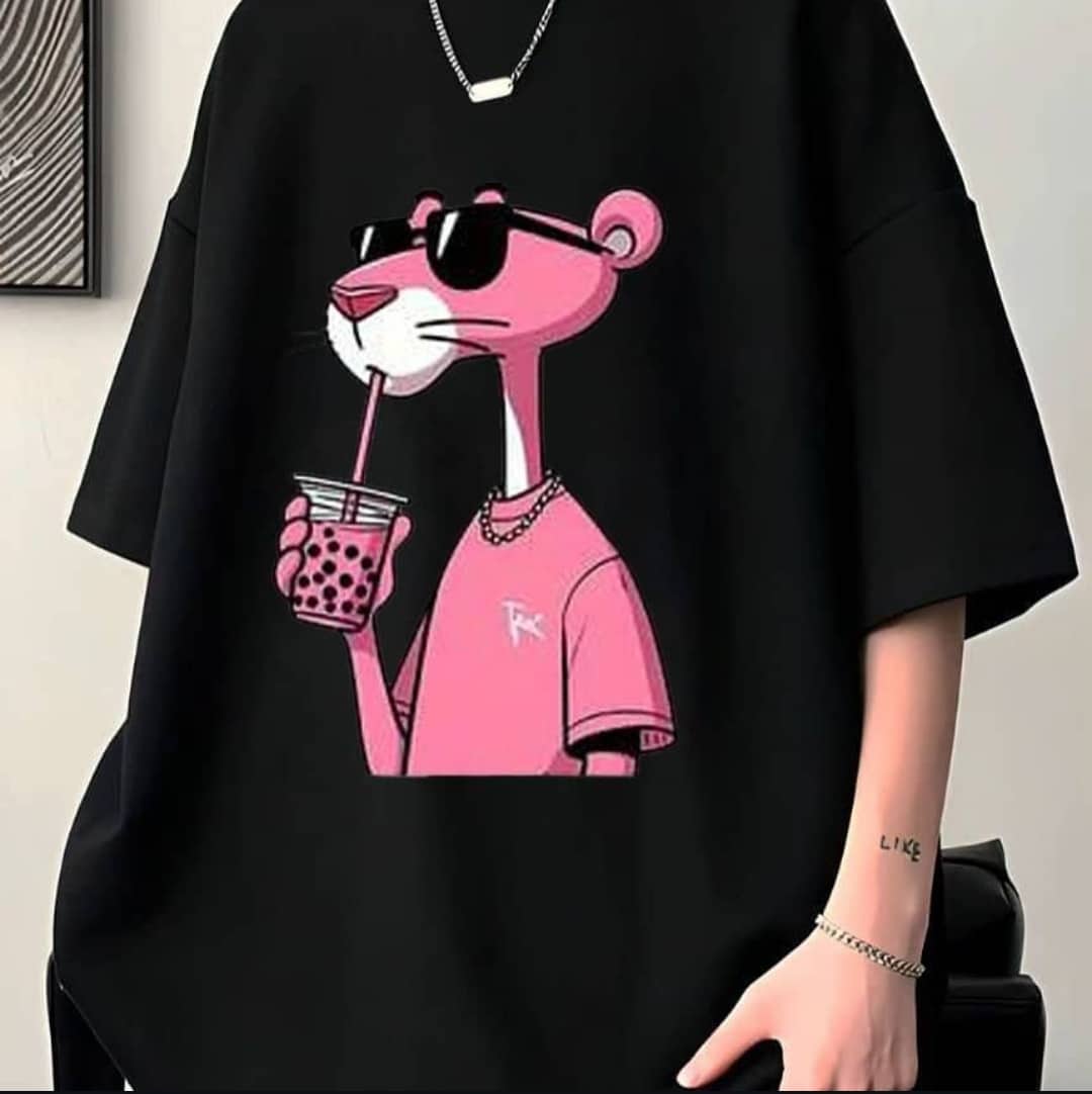 تیشرت پلنگ صورتی - کد 00000 - Image 2