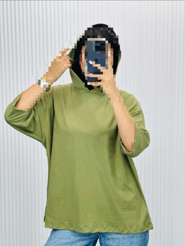 تیشرت کلاهدار - کد 10042 - Image 3